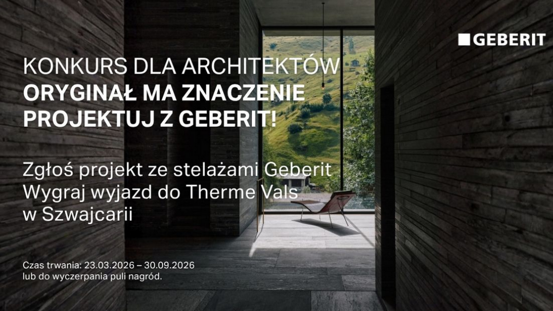 Konkurs Geberit dla architektów. Oryginalność w projektowaniu ma znaczenie