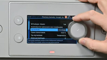 Konfiguracja kaskady pomp ciepła HPI S na płycie SCB10. Poradnik dla instalatorów