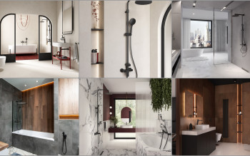 Zestawy natryskowe gun metal i black do nowoczesnej łazienki