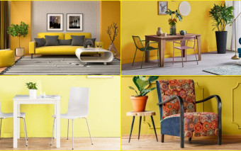Psychologia koloru żółtego we wnętrzach – znaczenie, odcienie i aranżacje