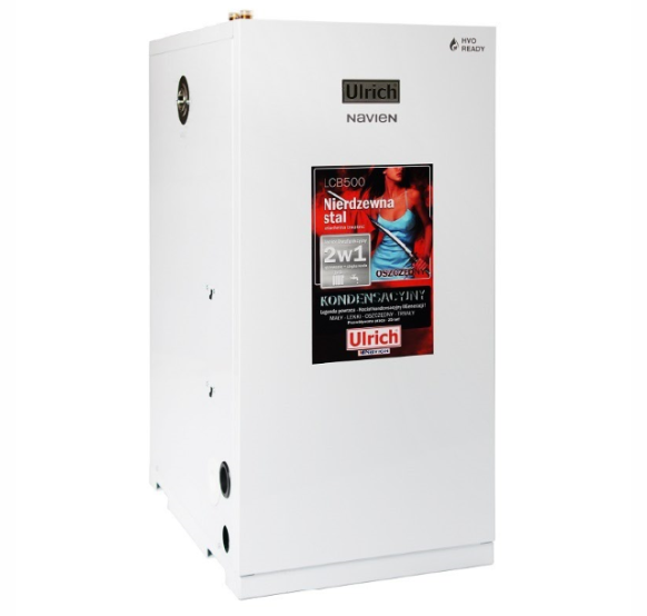 Kocioł olejowy kondensacyjny, dwufunkcyjny C.O. Ulrich by Navien LCB500-21C, 23 kW