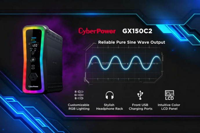 CyberPower GX150C2 UPS - niezawodny zasilacz dla graczy