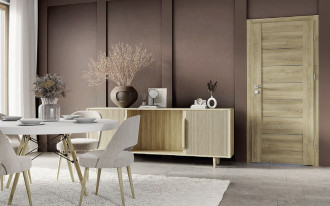 Drzwi wewnętrzne w dekorze dąb Alpin - naturalna harmonia