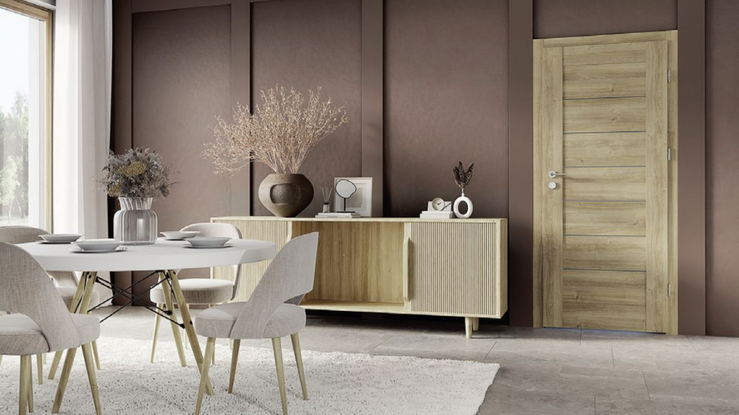 Drzwi wewnętrzne w dekorze dąb Alpin - naturalna harmonia