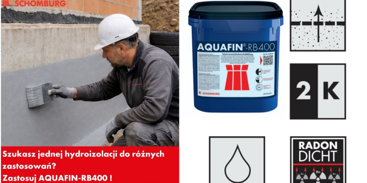 AQUAFIN-RB400 – szybka i elastyczna hydroizolacja fundamentów, piwnic i stref przyziemia