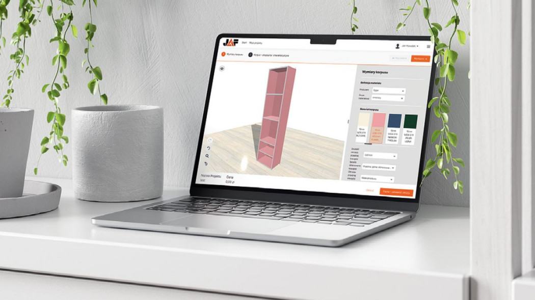 Darmowy konfigurator mebli i blatów JAF Polska