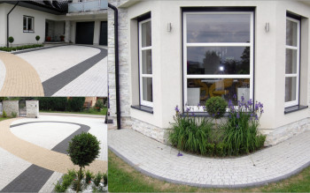 Granit płukany Chyżbet wokół domu – elegancka nawierzchnia posesji