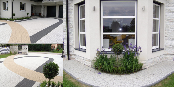Granit płukany Chyżbet wokół domu – elegancka nawierzchnia posesji