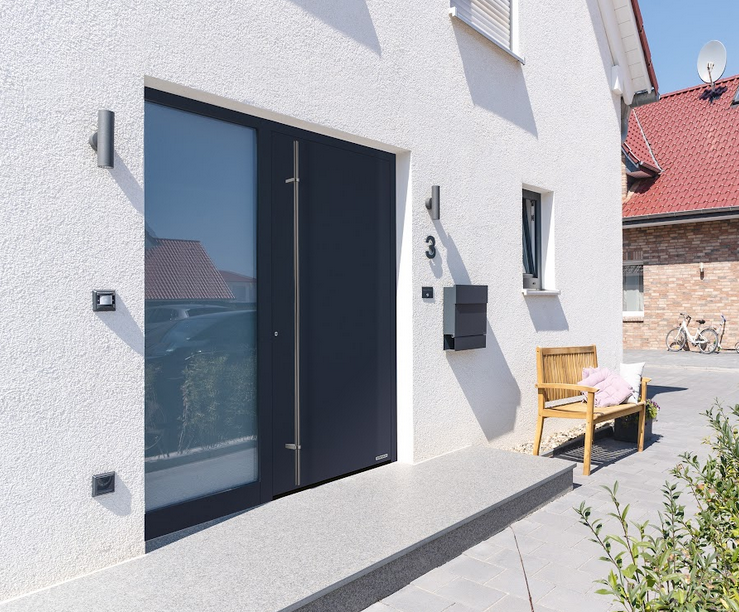 Drzwi wejściowe ThermoPlan Hybrid doskonale nadają się do domów pasywnych