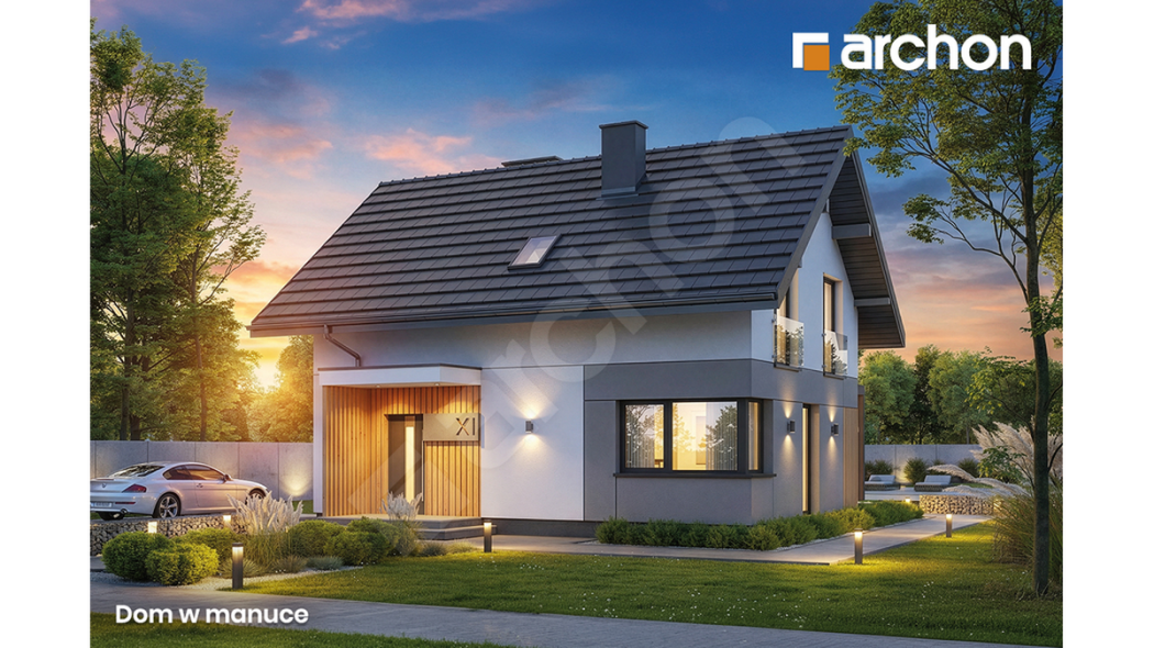 TANI DOM do 70 m2 zabudowy - na zgłoszenie - poznaj ten gotowy PROJEKT ARCHON+