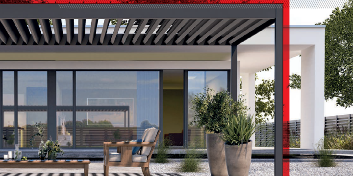 Pergola bioklimatyczna NUUN ECO - komfortowy taras od wiosny do jesieni