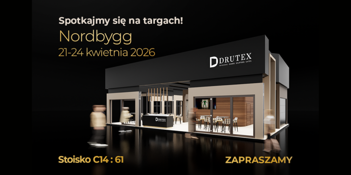Drutex na Nordbygg w Sztokholmie pokaże rozwiązania premium i montaż bram na żywo