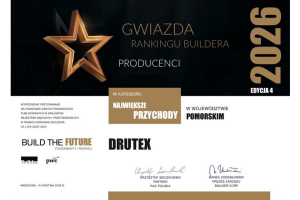 Drutex potwierdza dominację na rynku. Prestiżowa nagroda dla lidera z Bytowa