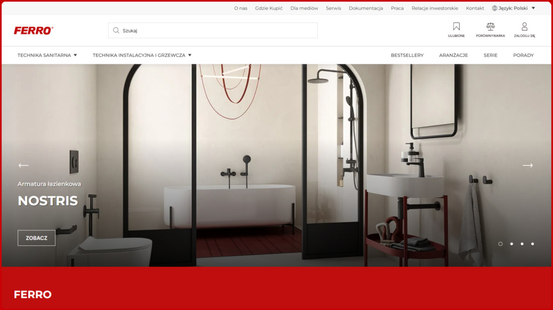 FERRO uruchamia nową stronę internetową i platformę B2B dla partnerów handlowych