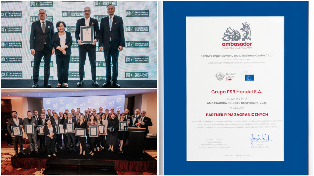 Grupa PSB z tytułem "Ambasadora Polskiej Gospodarki"