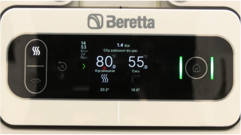 Ustawienie temperatury Centralnego Ogrzewania (CO) w kotłach z serii Beretta Evo-X 