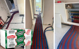 Produkty FS ARBET w systemach ogrzewania podłogowego - realizacja firmy Monteam-Ogrzewanie Hydraulika Wentylacja