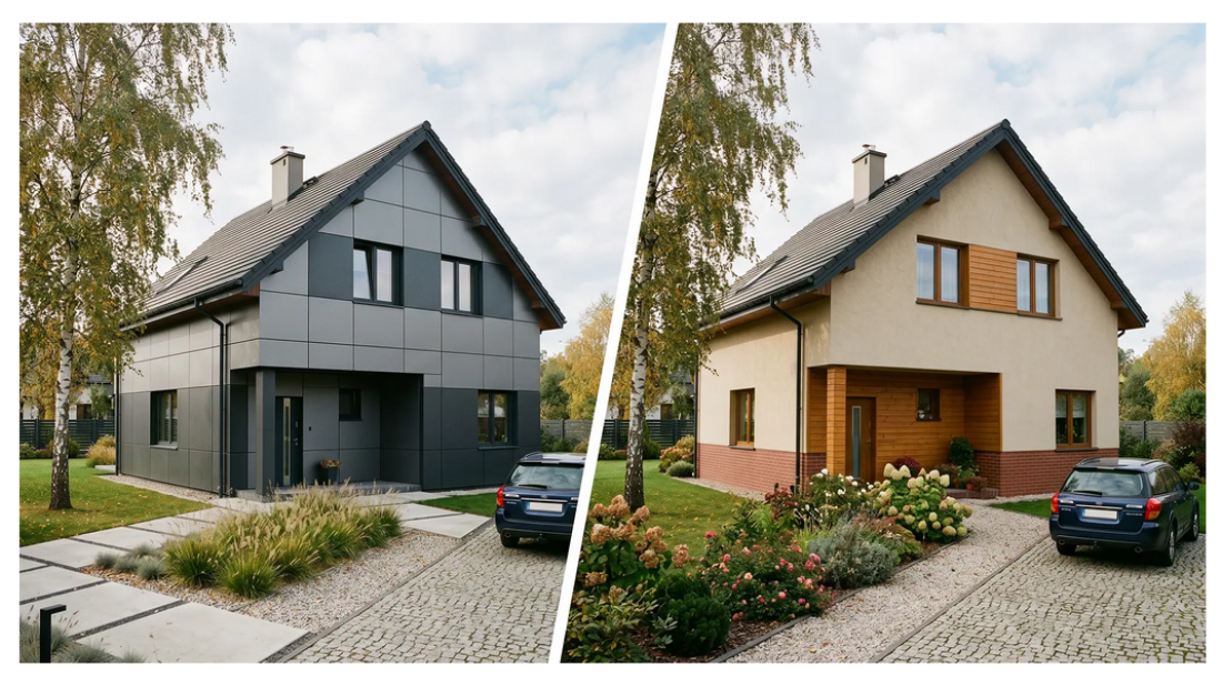 Płyta warstwowa Alamentti a tradycyjna elewacja: ile naprawdę oszczędzasz i jak skracasz budowę?