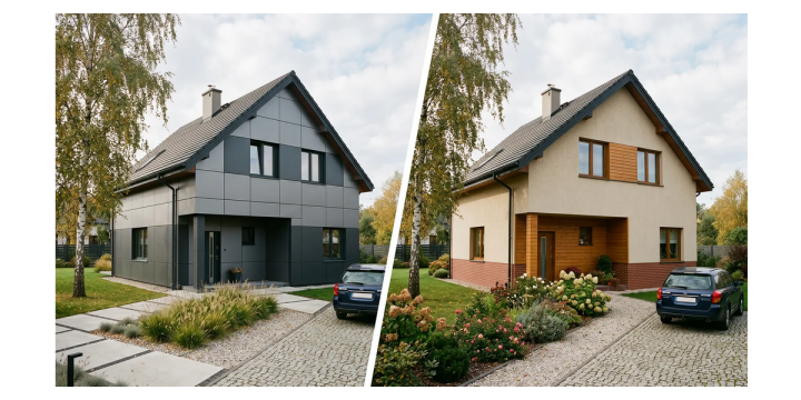 Płyta warstwowa Alamentti a tradycyjna elewacja: ile naprawdę oszczędzasz i jak skracasz budowę?