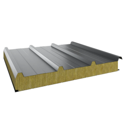 Płyta warstwowa dachowa na rdzeniu z wełny mineralnej