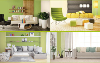 Zielony we wnętrzach – znaczenie, odcienie i pomysły na zielone ściany