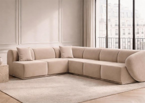 Sofa modułowa Favola – organiczny spokój i obłe kształty 