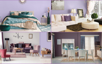 Wciąż popularny w aranżacji wnętrz - kolor fioletowy 