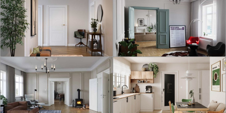 Drzwi w kolorze roku 2026 Cloud Dancer. Jak wykorzystać ten motyw w aranżacji wnętrz?