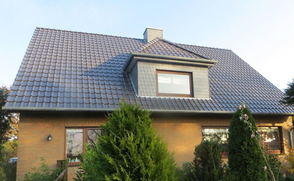 Dachówka ceramiczna Piemont Titan szara glazurowana
