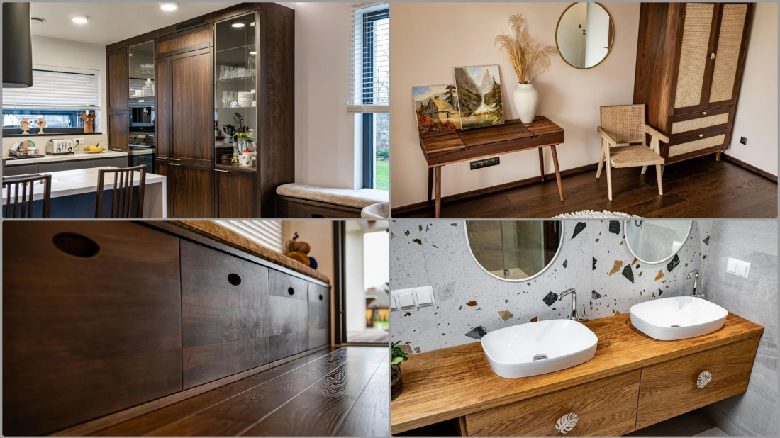 Meble z litego drewna do każdego wnętrza. Dąb wędzony w nowoczesnym wydaniu