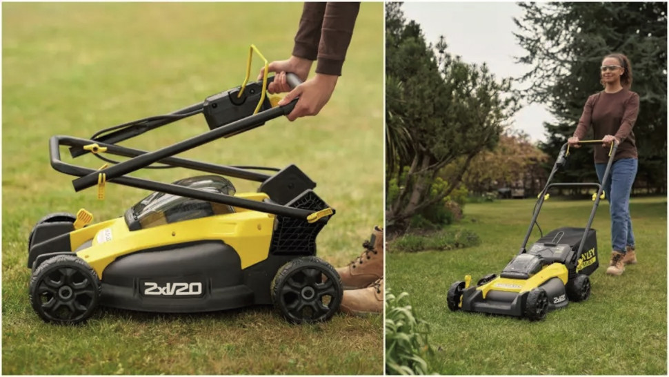 kosiarka ze składany uchwytem łatwa do przechowywania