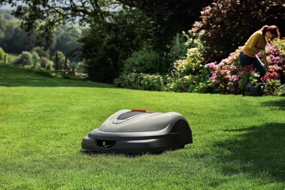 robot koszący trawę