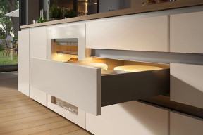 Czy szuflady kuchenne bez uchwytów to dobry pomysł? Na przykładzie systemu Vello od GTV