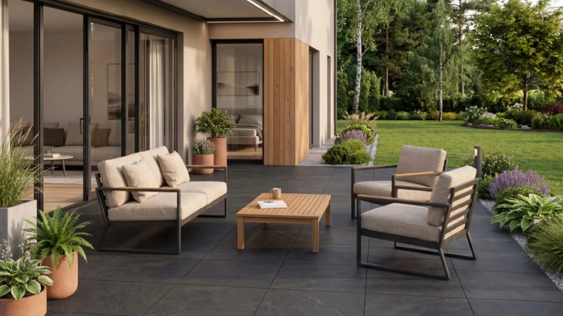 Kwarcyt na taras i ścieżki. Elegancja, która przetrwa lata