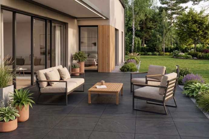 Kwarcyt na taras i ścieżki. Elegancja, która przetrwa lata