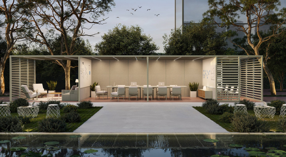 Taras nawet wtedy, gdy pada. Pergola tarasowa to jeden z najgorętszych trendów