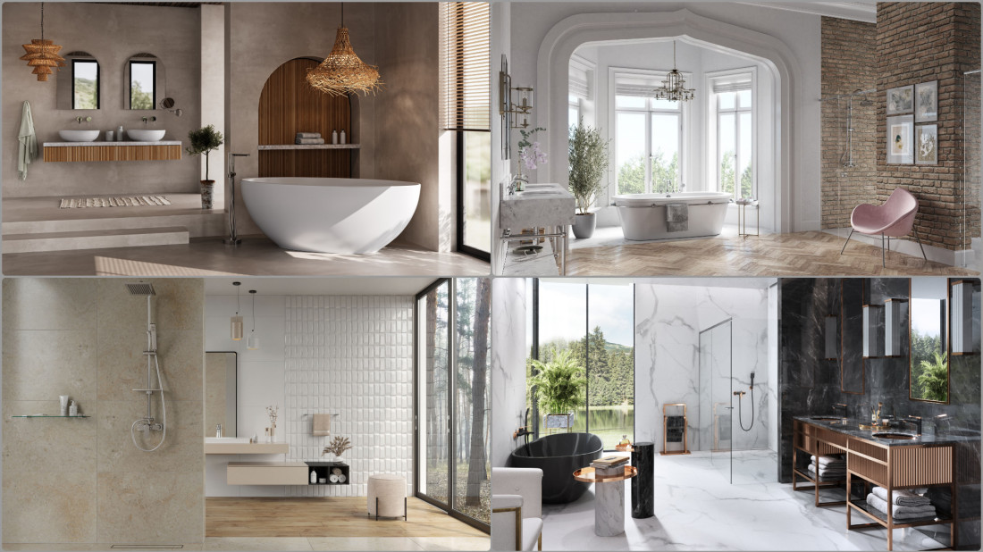 Domowe SPA z armaturą FDESIGN i wyjściem na taras 