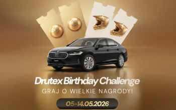 Jubileuszowy Drutex Birthday Challenge: Wielkie nagrody dla partnerów handlowych z okazji 40-lecia firmy