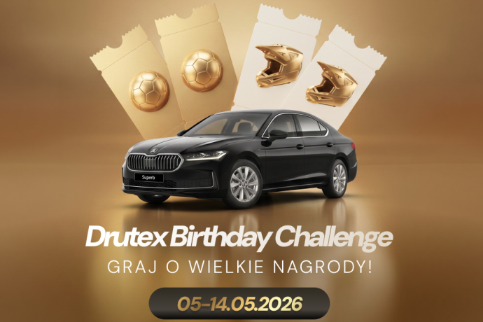 Jubileuszowy Drutex Birthday Challenge: Wielkie nagrody dla partnerów handlowych z okazji 40-lecia firmy