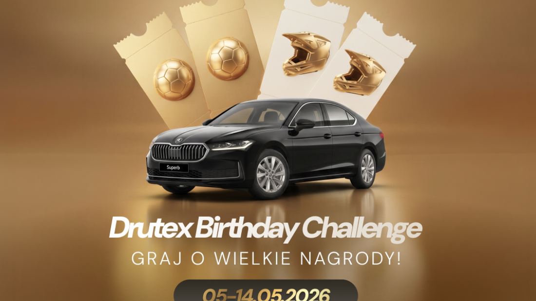 Jubileuszowy Drutex Birthday Challenge: Wielkie nagrody dla partnerów handlowych z okazji 40-lecia firmy