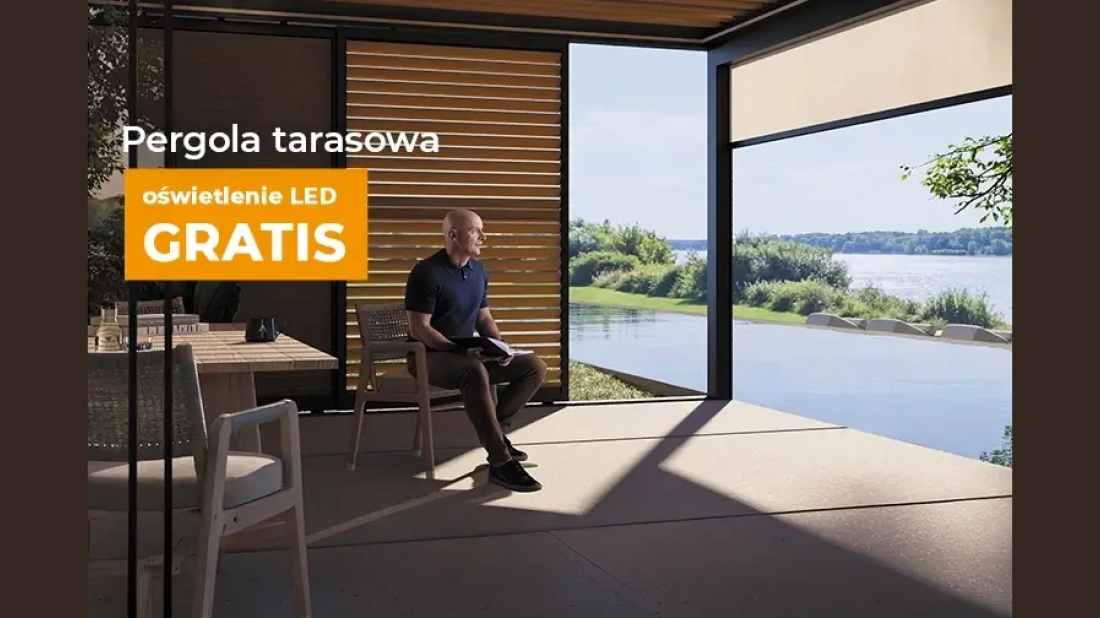 Mistrzowska promocja na wiosnę! Wybierz pergolę tarasową i odbierz oświetlenie LED w prezencie