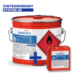Remmers PUR CL-241 4w1 5,0 l - lakier poliuretanowy biały półmat RAL 9016 + utwardzacz
