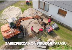 Taras z płyt dużego formatu - montaż krok po kroku
