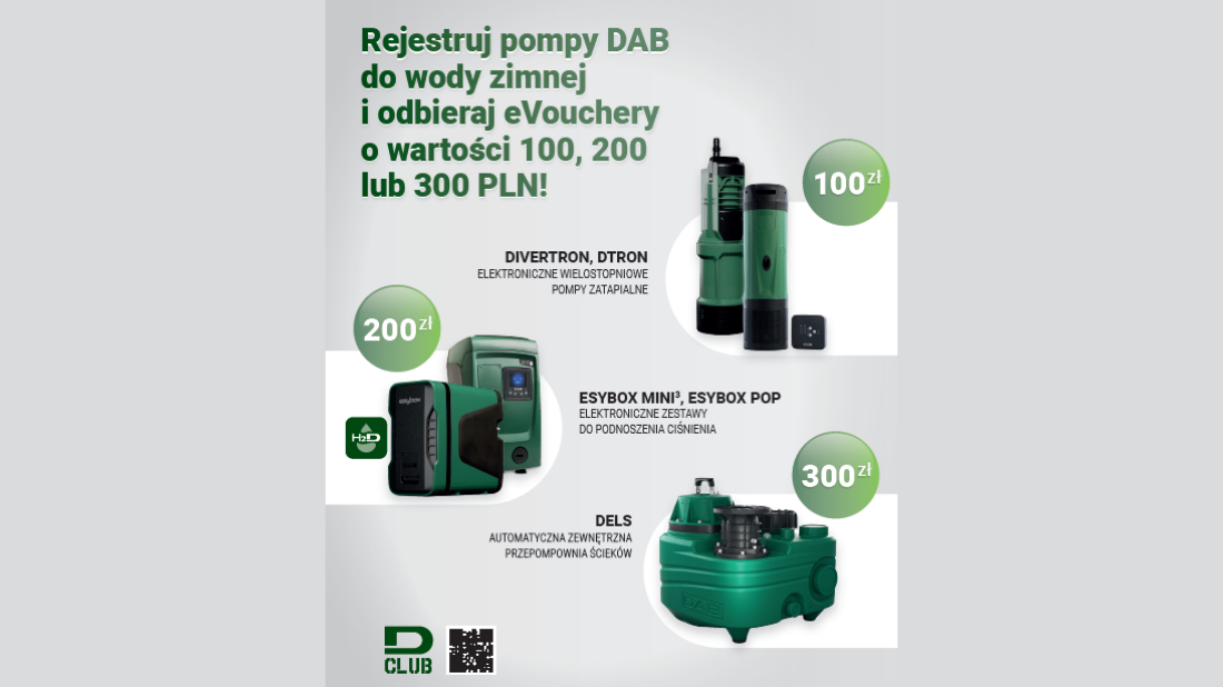 Promocja DAB: odbierz eVouchery do 300 PLN za rejestrację pompy