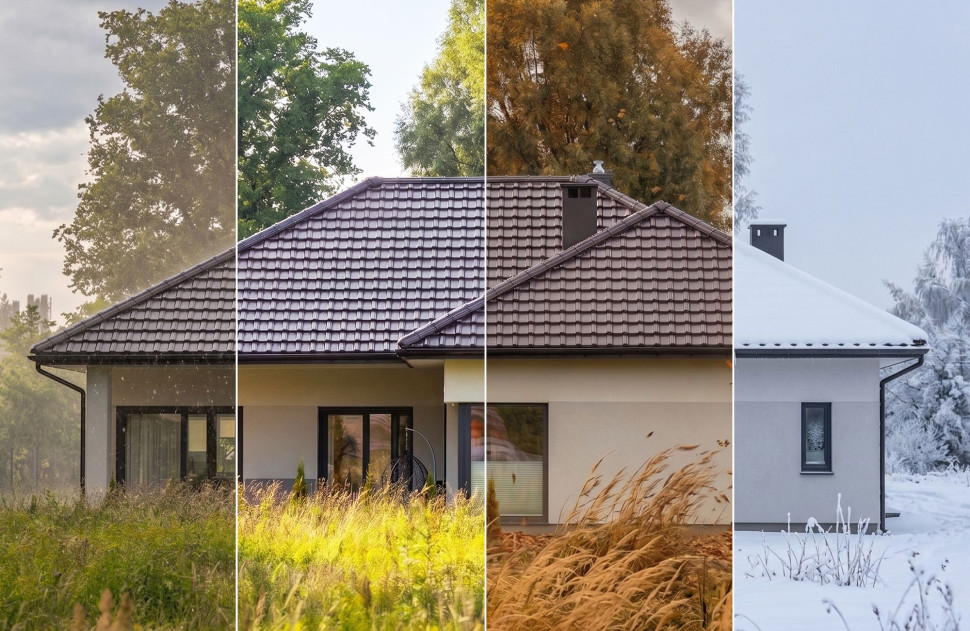 Niezależnie od słońca czy mrozu, warstwa izolacji swisspor pilnuje stabilności energetycznej wnętrza domu
