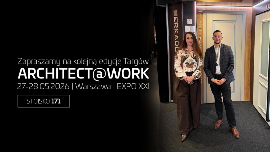 ERKADO na ARCHITECT@WORK Warsaw 2026. Jubileusz 50-lecia w świecie architektonicznych innowacji