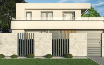 Modne ogrodzenie domu 2026 - nie materiał, lecz rytm decyduje o efekcie
