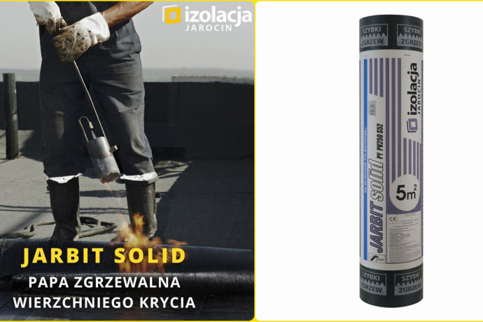 Jarbit SOLID PY PV250 S52 – papa zgrzewalna wierzchniego krycia do nowych dachów i renowacji