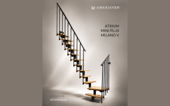 Jak urządzić małe mieszkanie z klasą? Schody modułowe ATRIUM MINI PLUS MILANO V zmieniają zasady gry