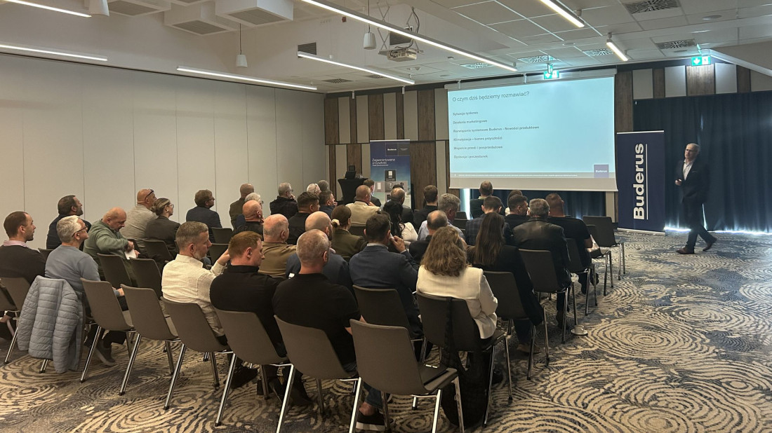 Buderus wzmacnia współpracę z instalatorami. Nowa pompa ciepła i technologie HVAC na regionalnych spotkaniach